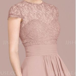 A-Line/Princess Sweetheart Chiffon Lace dress
